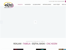 Tablet Screenshot of elizireklam.com